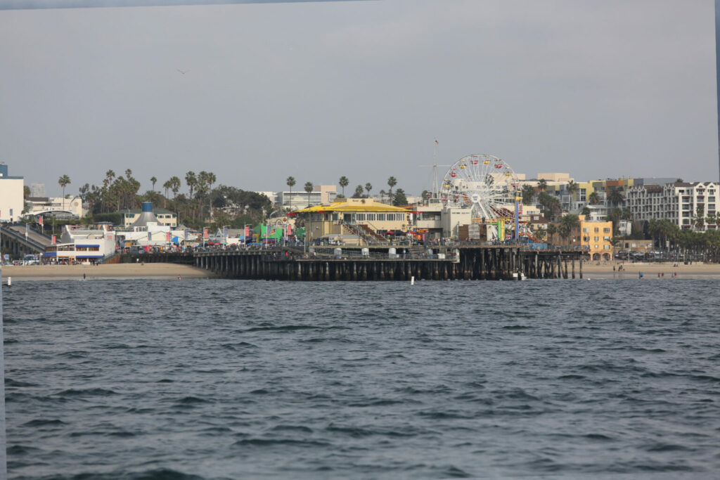 Approaching Santa Monica Pier